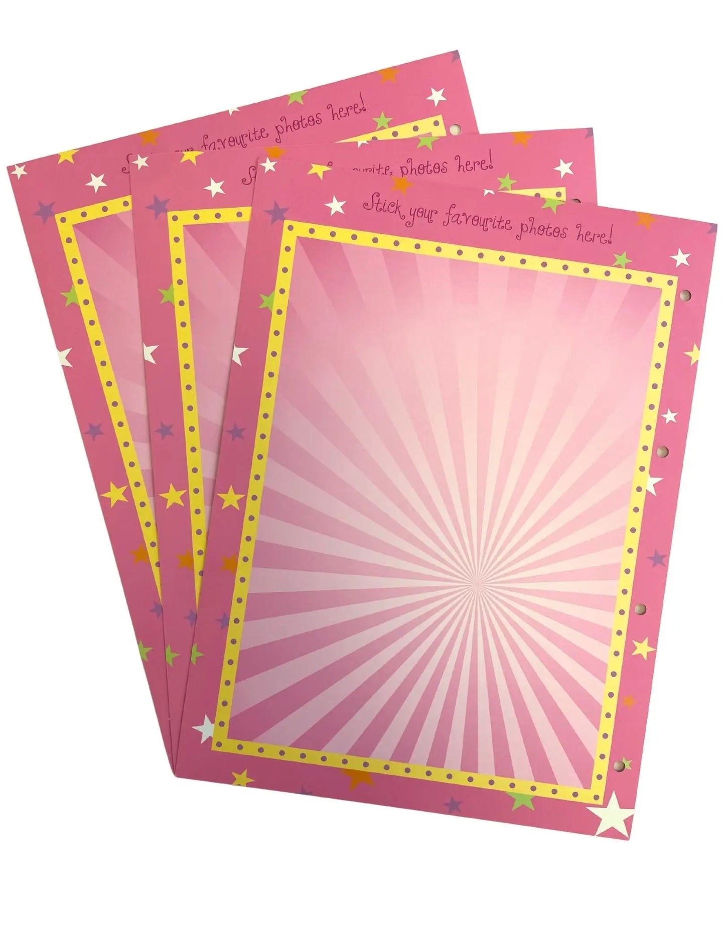 Original Pink Dance Photograph Pages (set of 3)